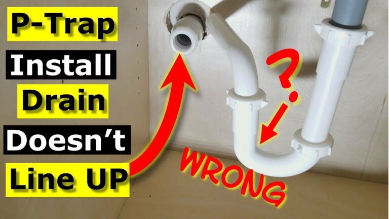 How to Install a P-Trap When the Bathroom Sink Drain Doesn't Line Up