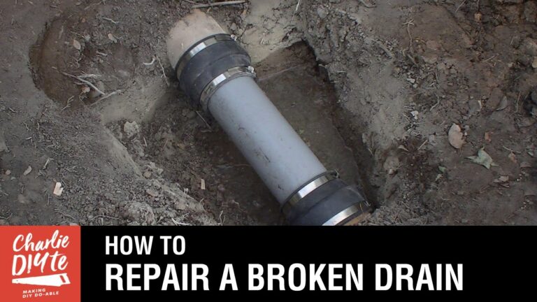 How To Fix a Broken Drain Pipe