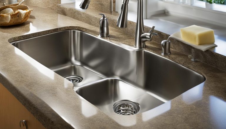 clean and maintain stainless steel sink